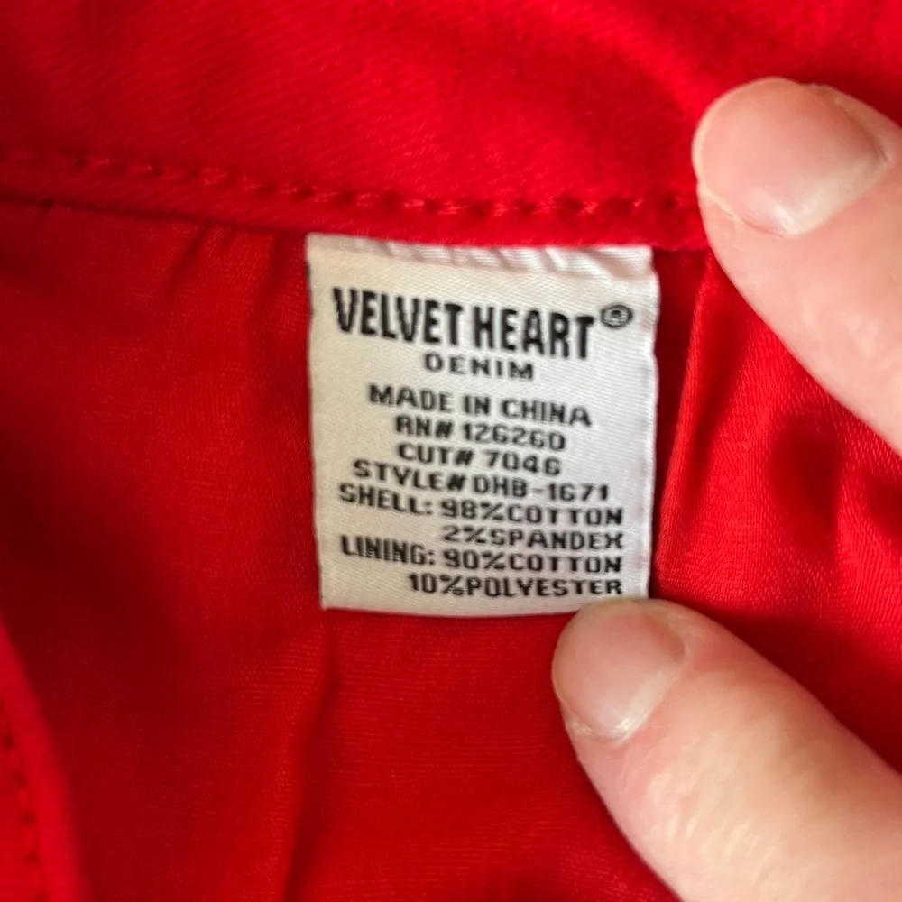 Velvet Heart Red High Rise Jeans - Picture 7 of 9